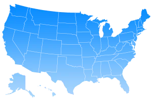 Map of the United states