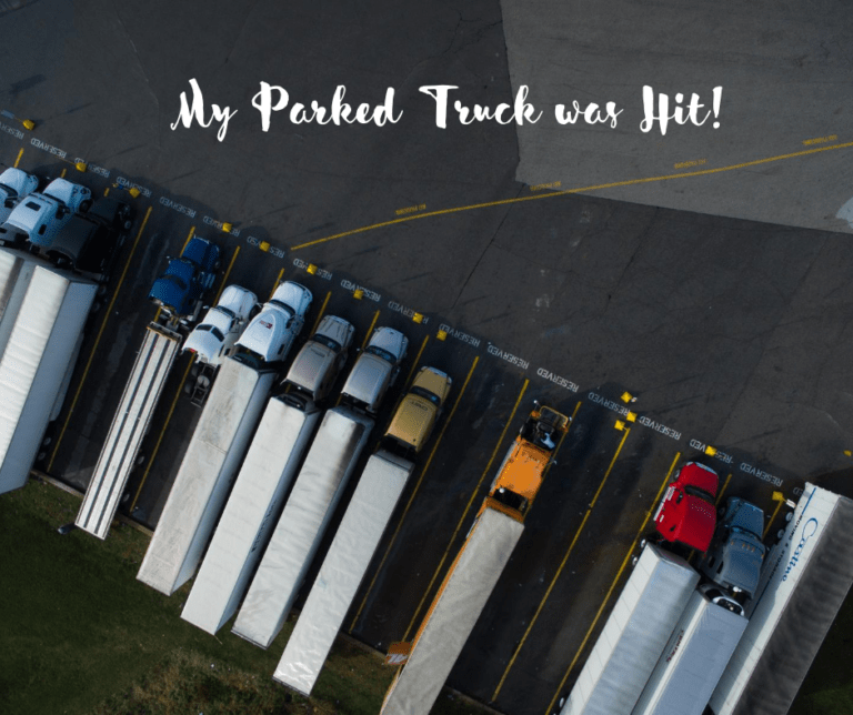 Arial view of Semi Trucks in parking lot