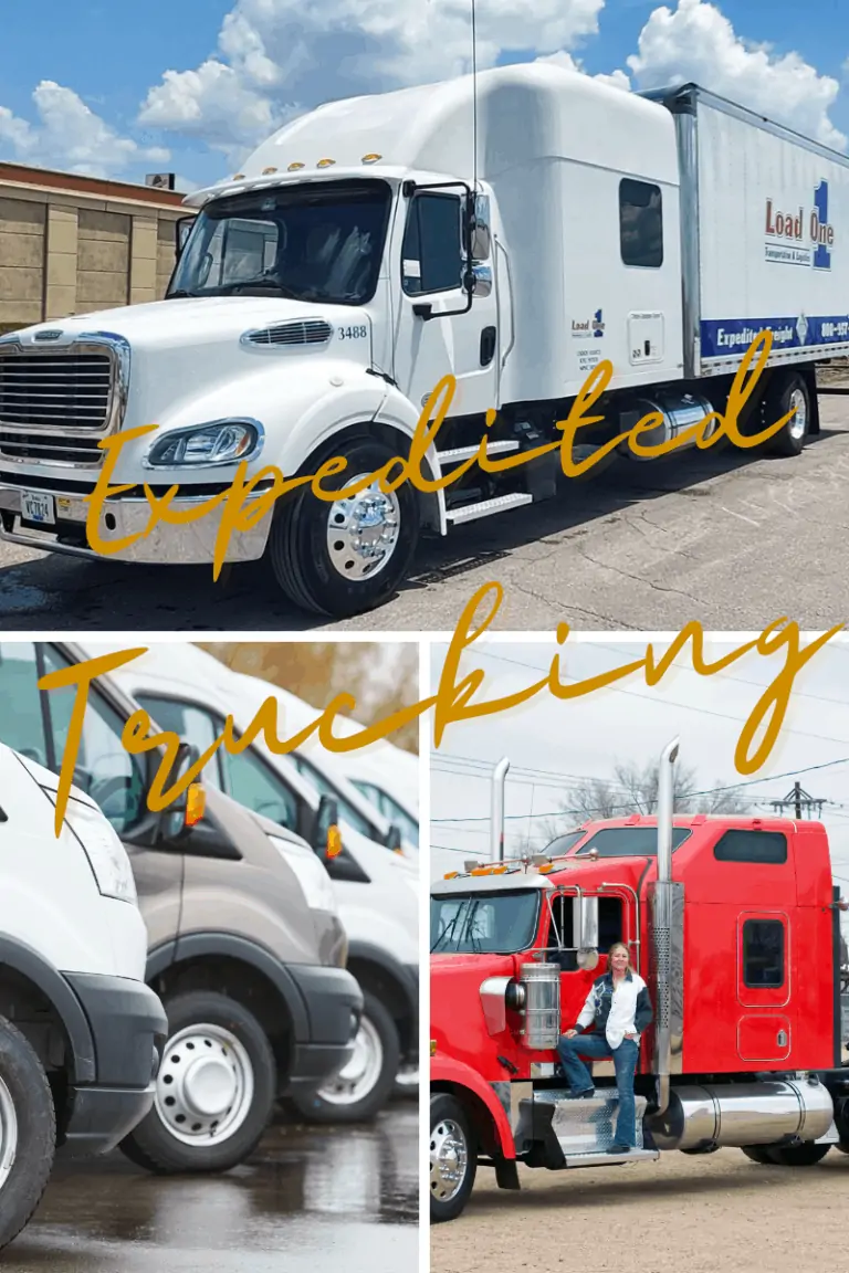 Various Equipment used in expedited trucking