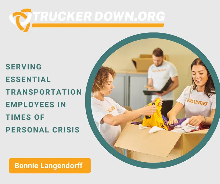 Trucker down serving essential transportation essential times in times of personal crisis.