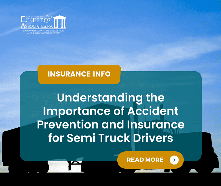 Understanding the importance of accident prevention and insurance claims for semi truck drivers.